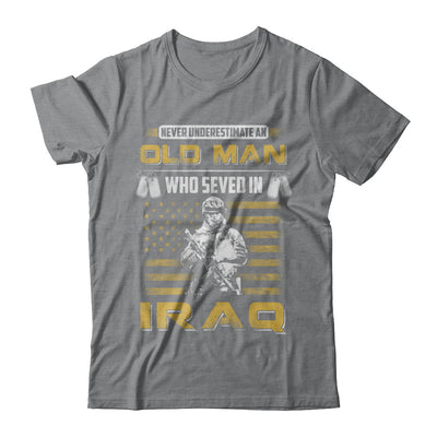 Never Underestimate An Old Man Who Served In Iraq T-Shirt & Hoodie | Teecentury.com