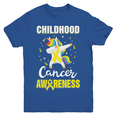 Childhood Cancer Awareness Cute Unicorn Warrior Youth Youth Shirt | Teecentury.com