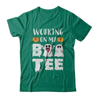 Working On My Boo Tee Funny Ghost Halloween T-Shirt & Hoodie | Teecentury.com