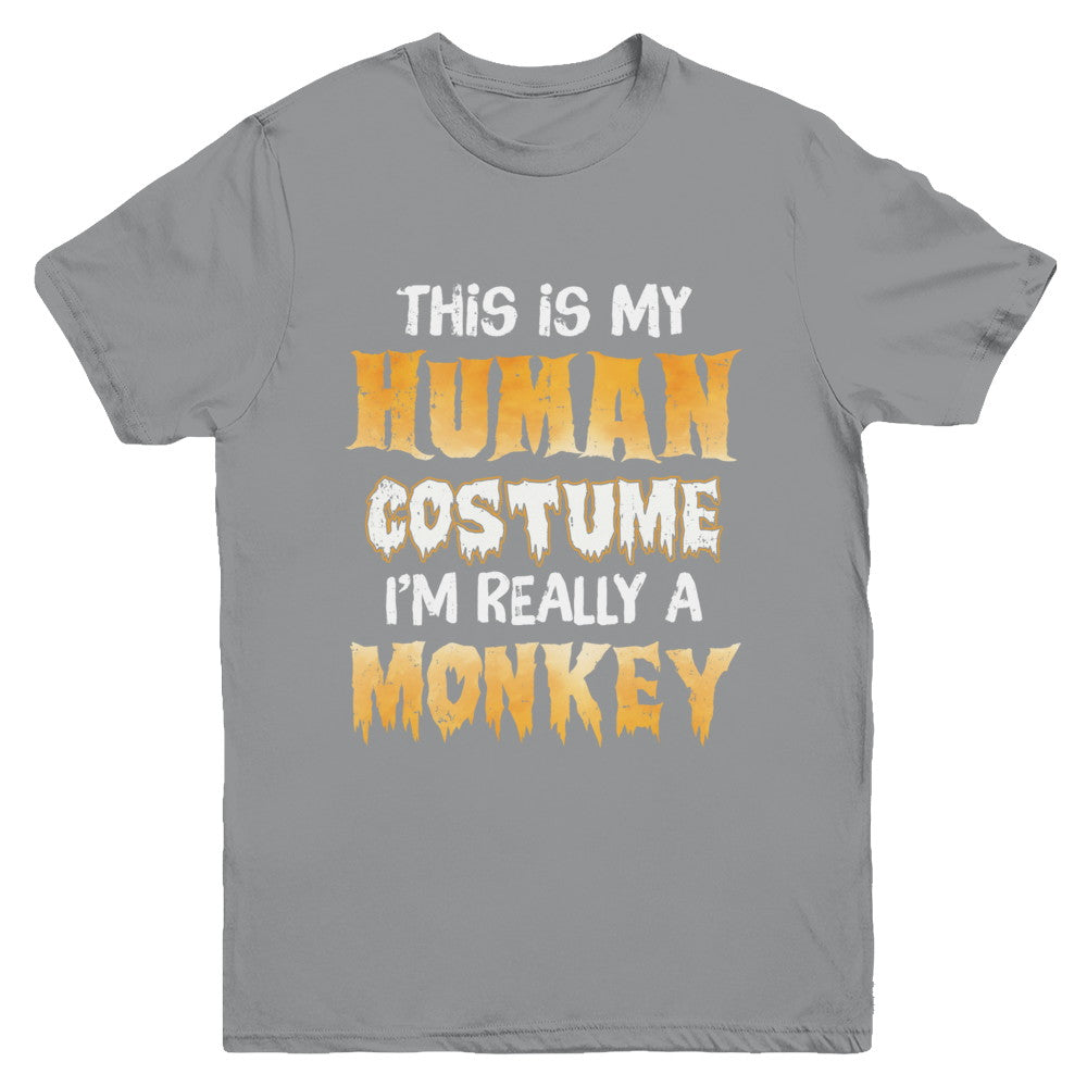 This Is My Human Costume Monkey Halloween Youth Youth Shirt | Teecentury.com