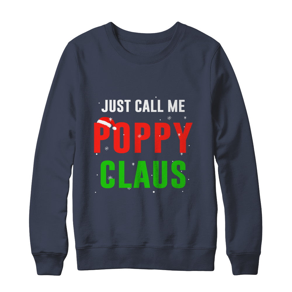 Santa Poppy Claus Matching Family Christmas Pajamas T-Shirt & Sweatshirt | Teecentury.com