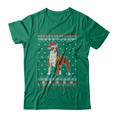 Pitbull Christmas Ugly Sweater Lights Dog Xmas Gift T-Shirt & Sweatshirt | Teecentury.com