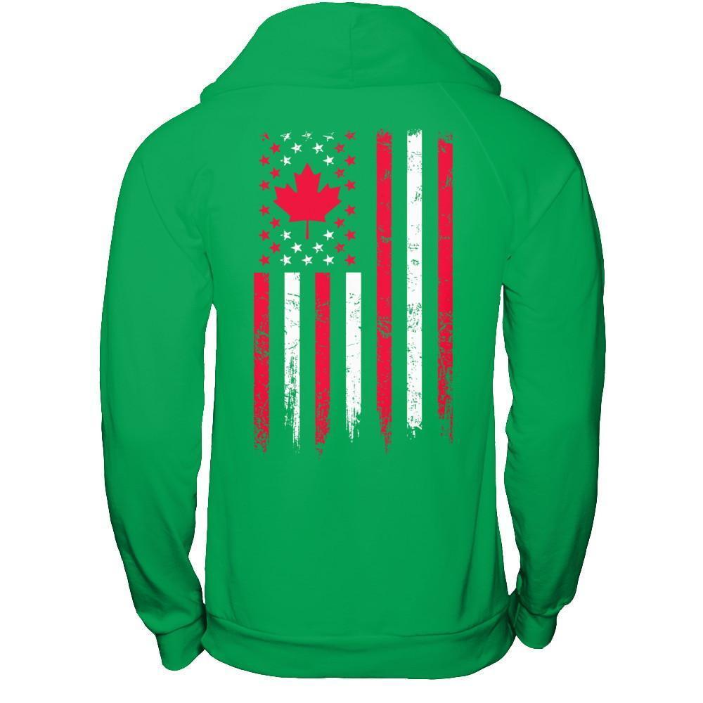 American Canadian Flag Canada Pride Heritage T-Shirt & Hoodie | Teecentury.com