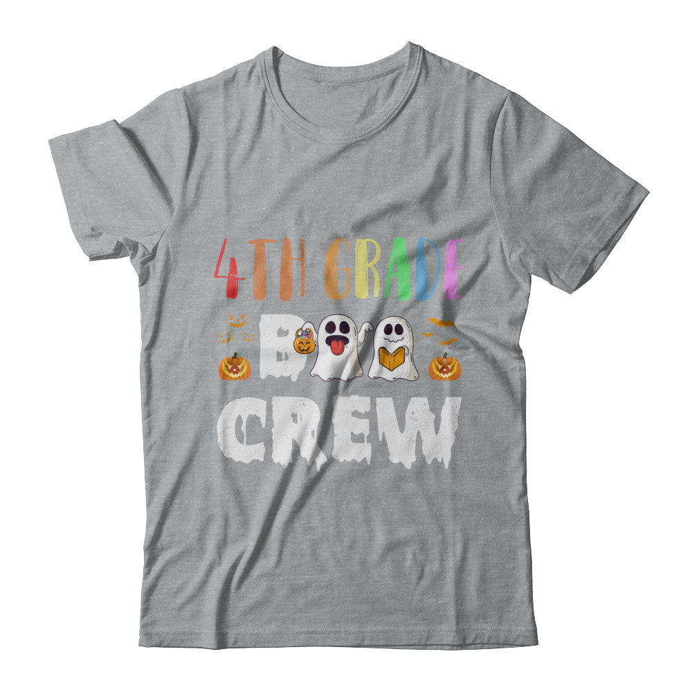 Cute Boo Crew 4th Grade Teacher Halloween T-Shirt & Hoodie | Teecentury.com