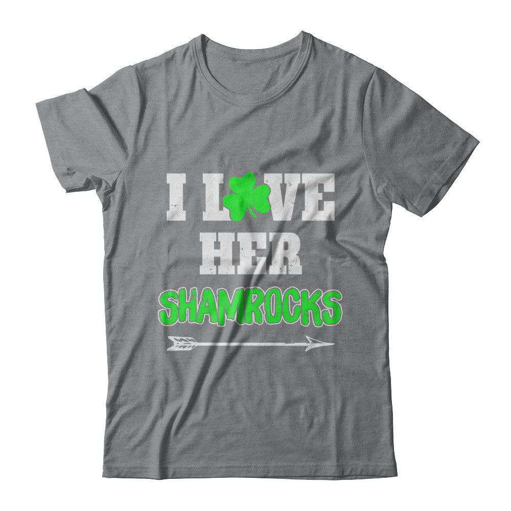 I Love Her Shamrocks Funny Couple St Patricks Day T-Shirt & Hoodie | Teecentury.com