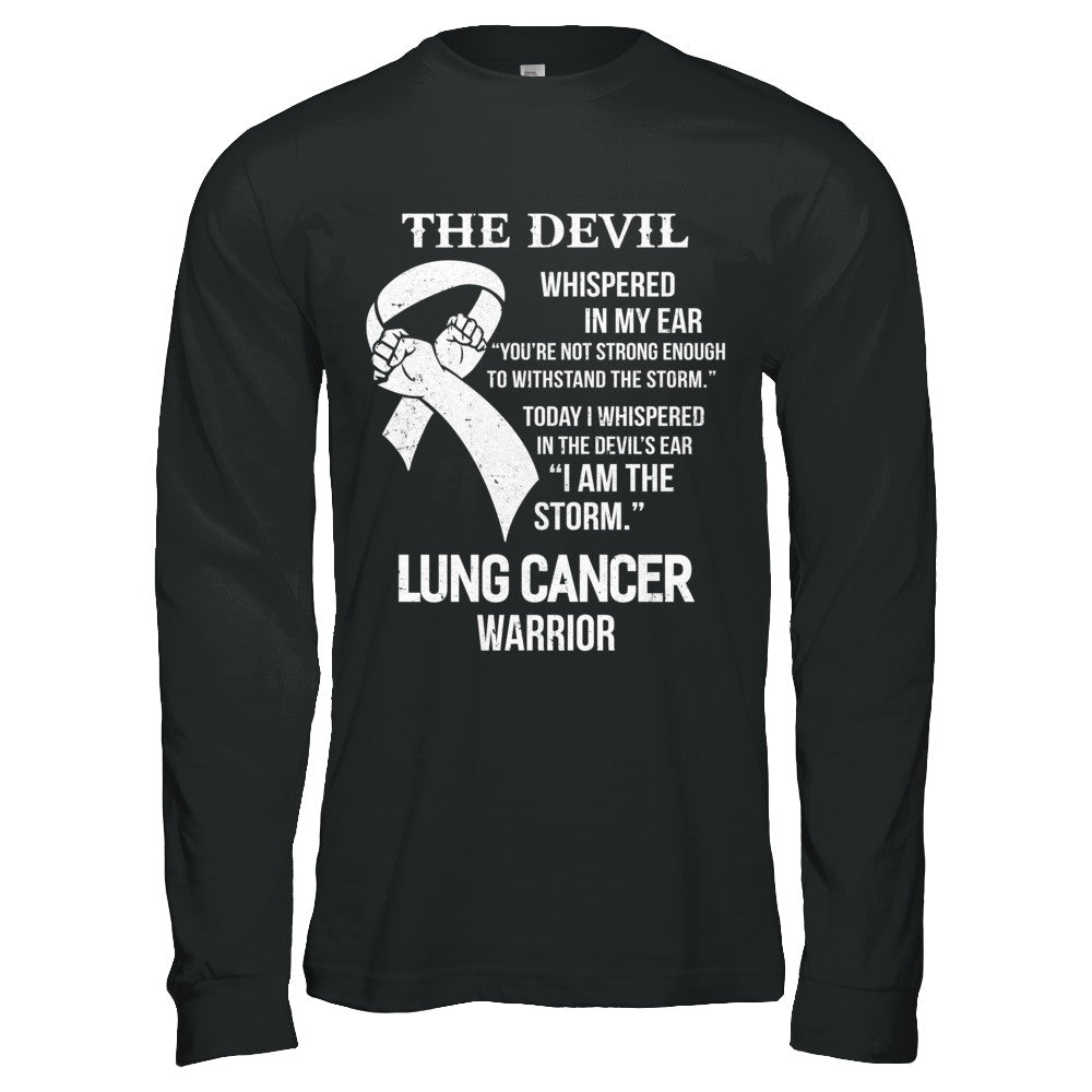 I Am The Storm Support Lung Cancer Warrior Gift T-Shirt & Hoodie | Teecentury.com