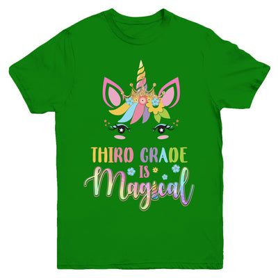 Third Grade is magical Unicorn Back to School 3rd Grade Youth Youth Shirt | Teecentury.com