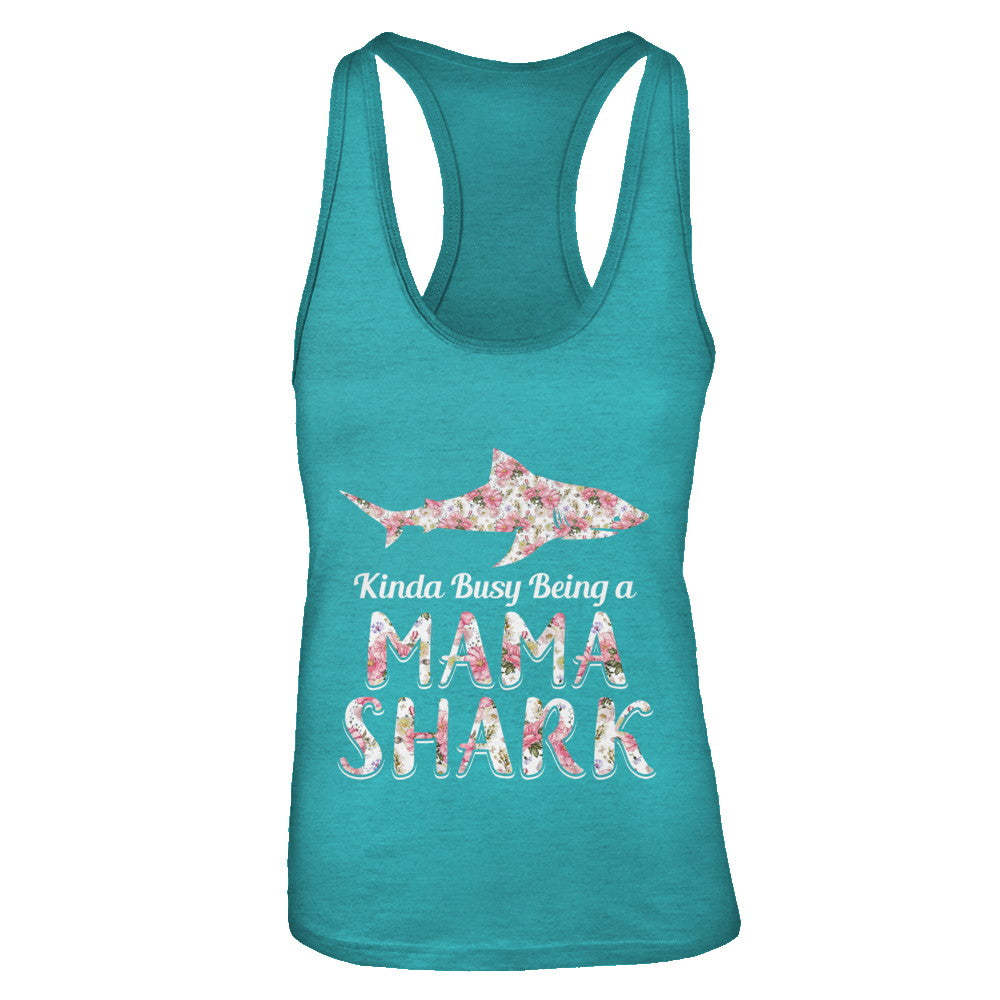 Mama Shark Kinda Busy Being A Mamashark T-Shirt & Tank Top | Teecentury.com