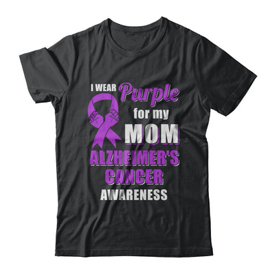 I Wear Purple For My Mom Alzheimer's Awareness Son Daughter T-Shirt & Hoodie | Teecentury.com