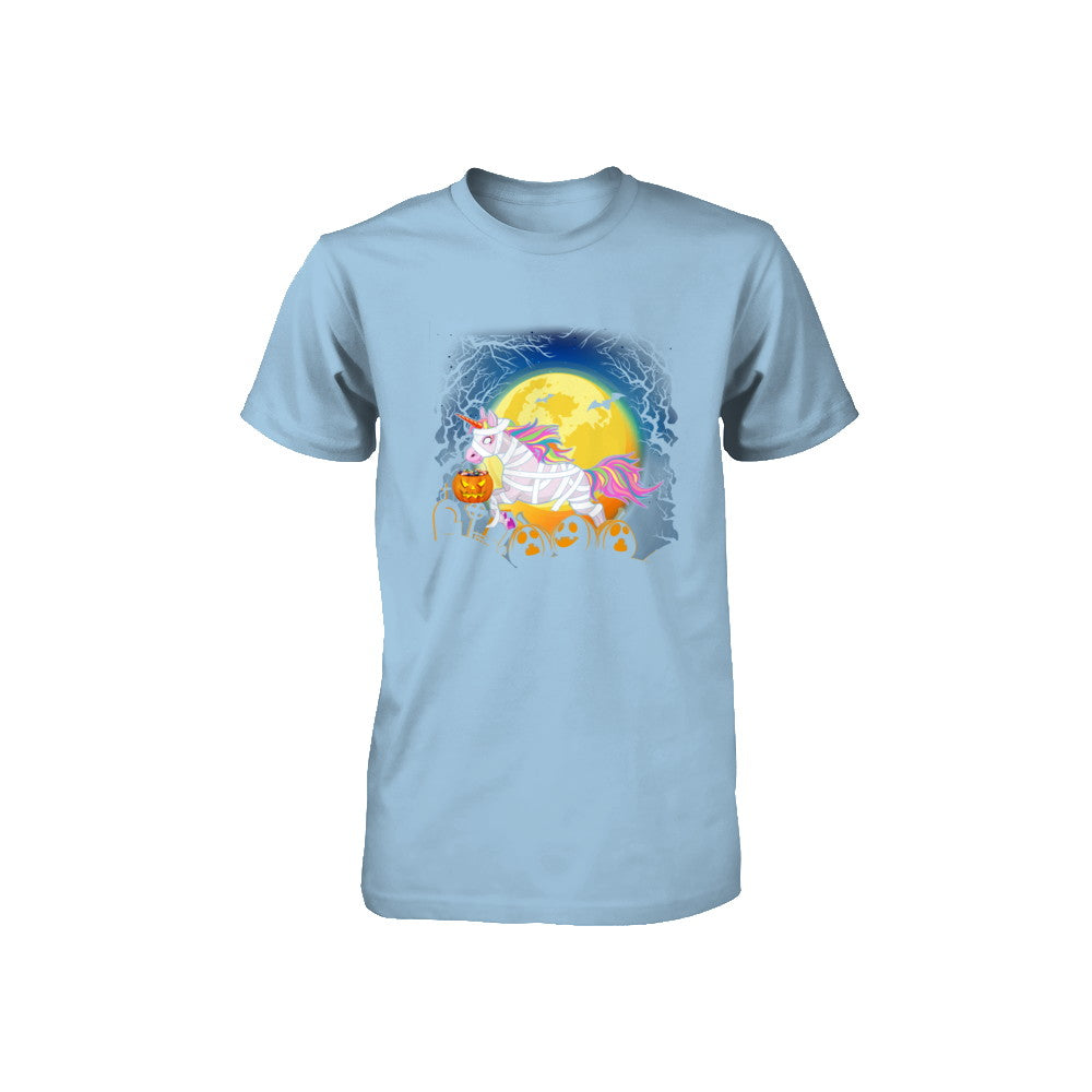 Halloween Pumpkin Unicorn Gift For Kids Girls Youth Youth Shirt | Teecentury.com