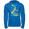 I Wear Blue And Yellow For Down Syndrome Awareness T-Shirt & Hoodie | Teecentury.com