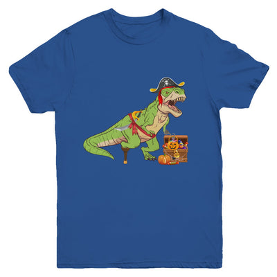 Dinosaurs T-Rex Pirate Halloween Saurus For Kids Youth Youth Shirt | Teecentury.com