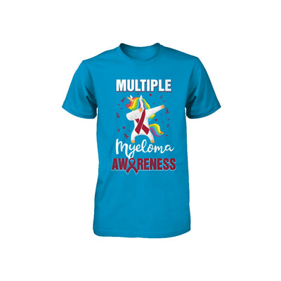 Inspirational Multiple Myeloma Awareness Unicorn Support Youth Youth Shirt | Teecentury.com