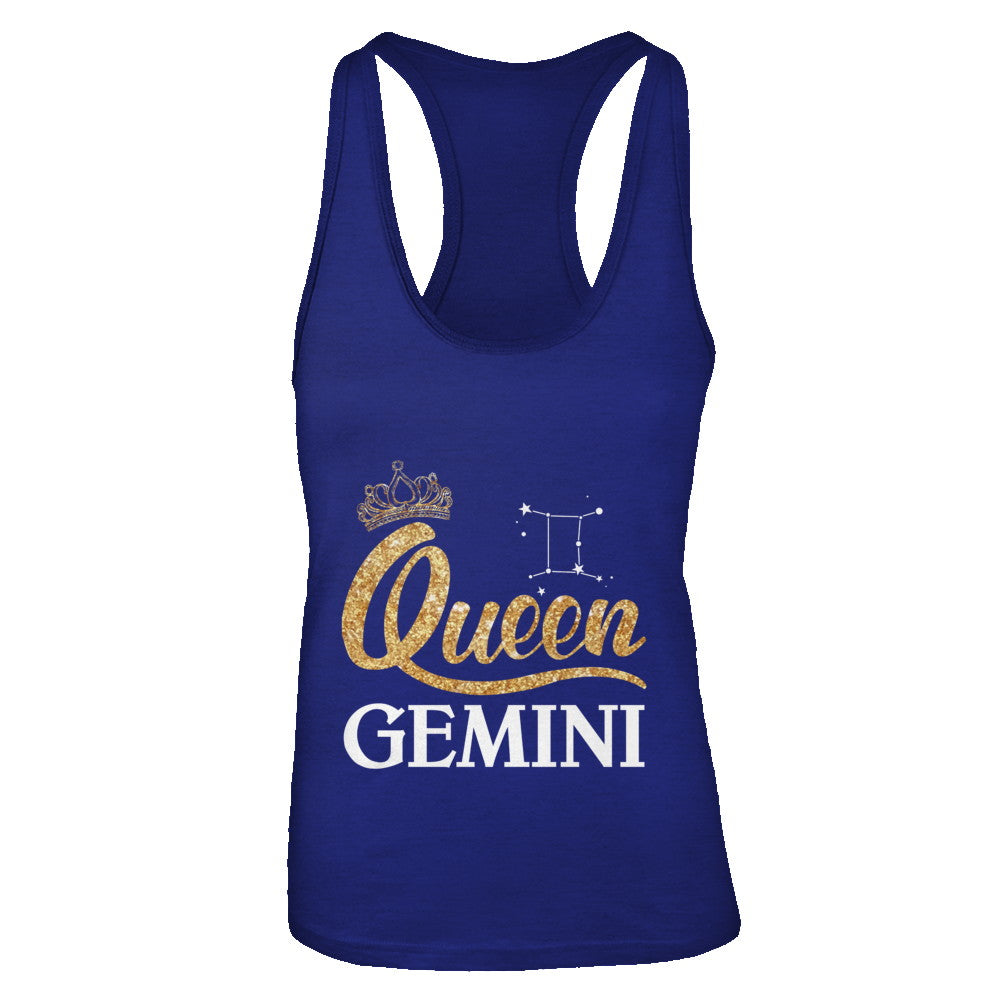 Queen Gemini Zodiac May June Birthday Gift T-Shirt & Tank Top | Teecentury.com