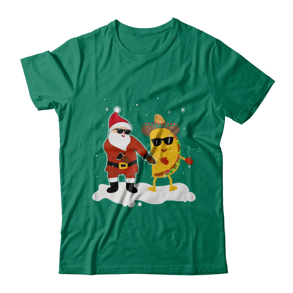 Flossing Santa Claus Taco Christmas Pajamas Gifts T-Shirt & Sweatshirt | Teecentury.com