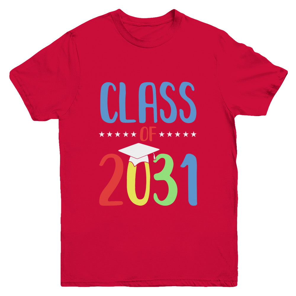 Grow With Me First Day Of School Class Of 2031 Youth Youth Shirt | Teecentury.com
