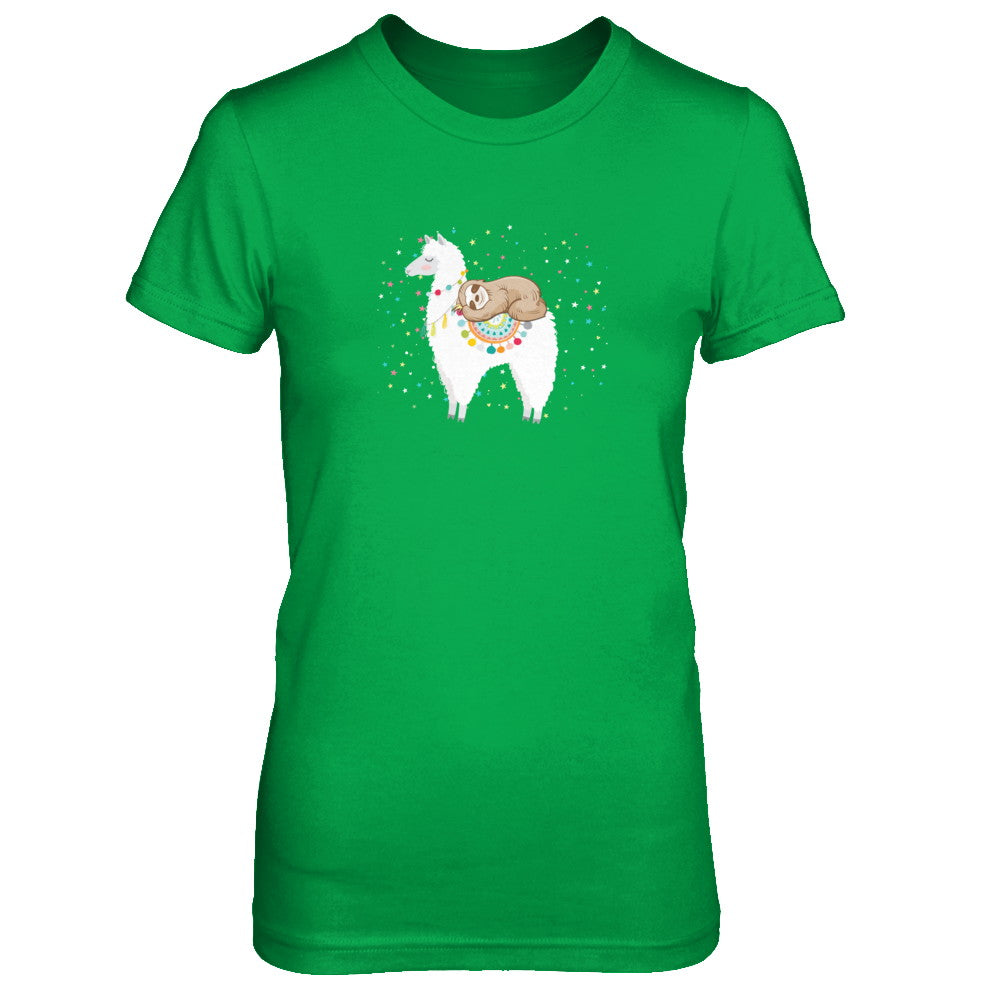 Funny Sloth Riding Llama Lover T-Shirt & Tank Top | Teecentury.com