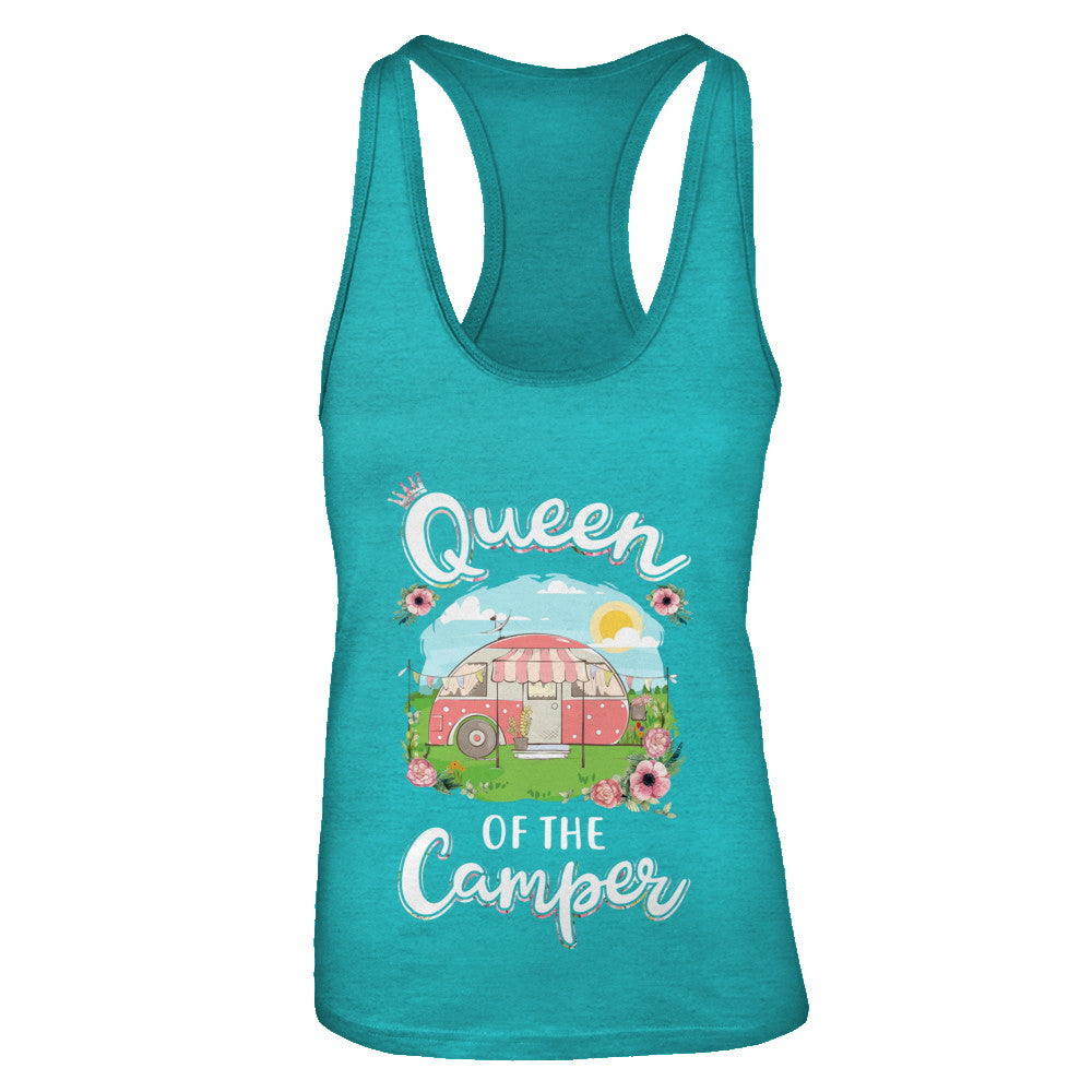 Queen Of The Camper Camping For Women Gift T-Shirt & Tank Top | Teecentury.com