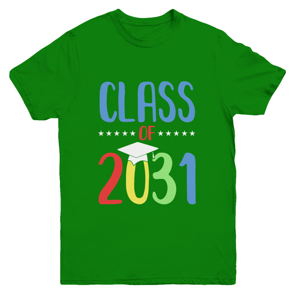 Grow With Me First Day Of School Class Of 2031 Youth Youth Shirt | Teecentury.com