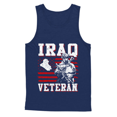 Iraq Veteran America Flag Distressed Vintage T-Shirt & Hoodie | Teecentury.com