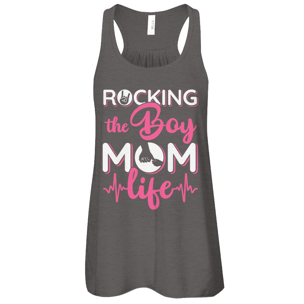 Rocking The Boy Mom Life T-Shirt & Tank Top | Teecentury.com