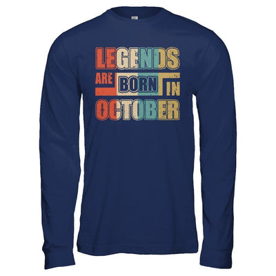 Classic Vintage Legends Are Born In October Birthday T-Shirt & Hoodie | Teecentury.com