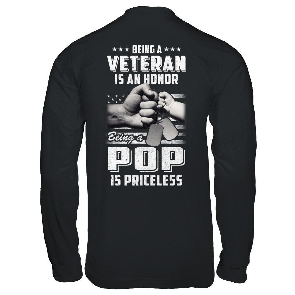 Being A Veteran Is An Honor Being A Pop Is Priceless T-Shirt & Hoodie | Teecentury.com