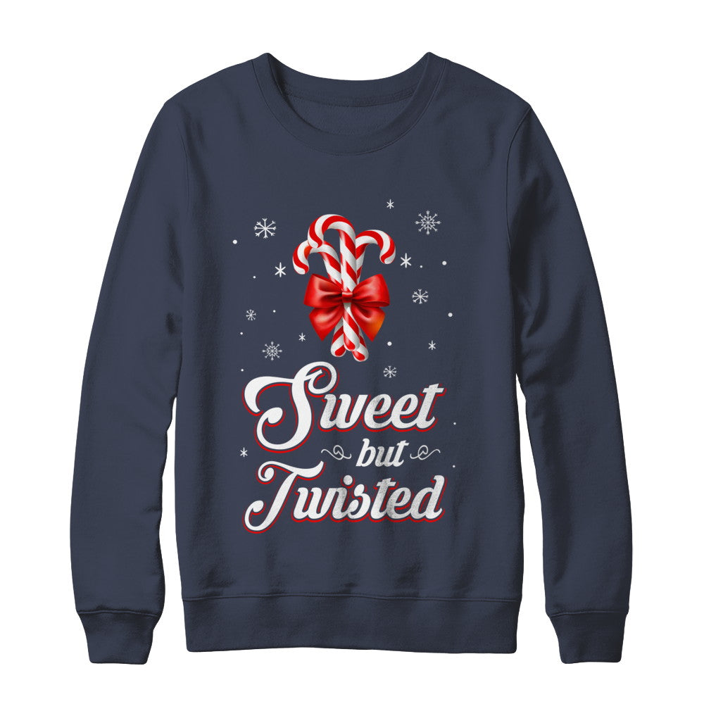 Sweet But Twisted Funny Candy Christmas Gifts T-Shirt & Sweatshirt | Teecentury.com