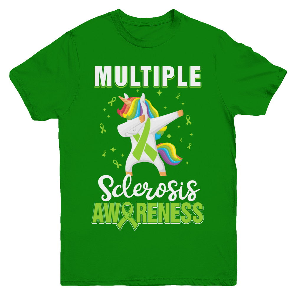 Inspirational Multiple Sclerosis Awareness Unicorn Support Youth Youth Shirt | Teecentury.com
