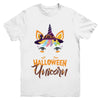 Halloween Costume Unicorn Witch Bats Youth Youth Shirt | Teecentury.com