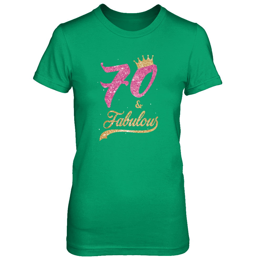 70 And Fabulous 1952 70th Birthday Gift T-Shirt & Tank Top | Teecentury.com