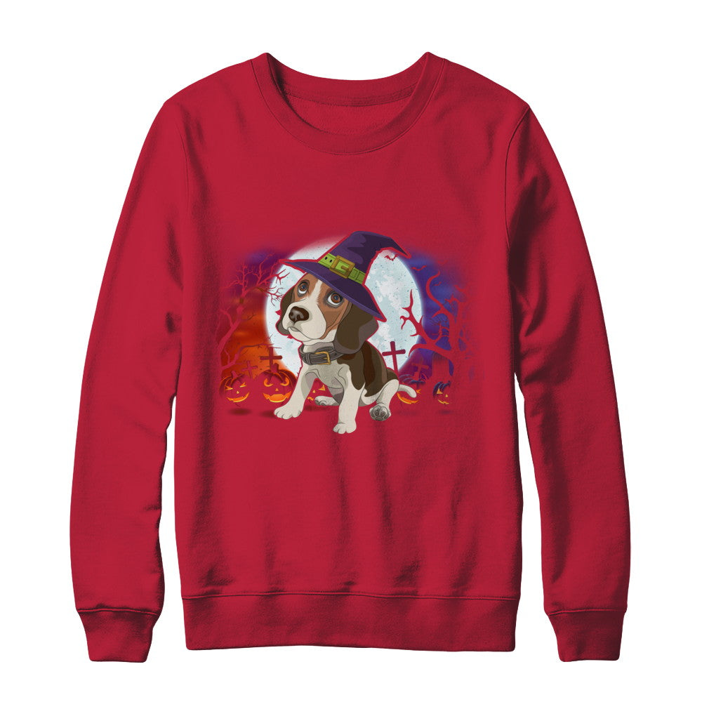 Cute Halloween Beagle Puppy Pumpkins T-Shirt & Sweatshirt | Teecentury.com