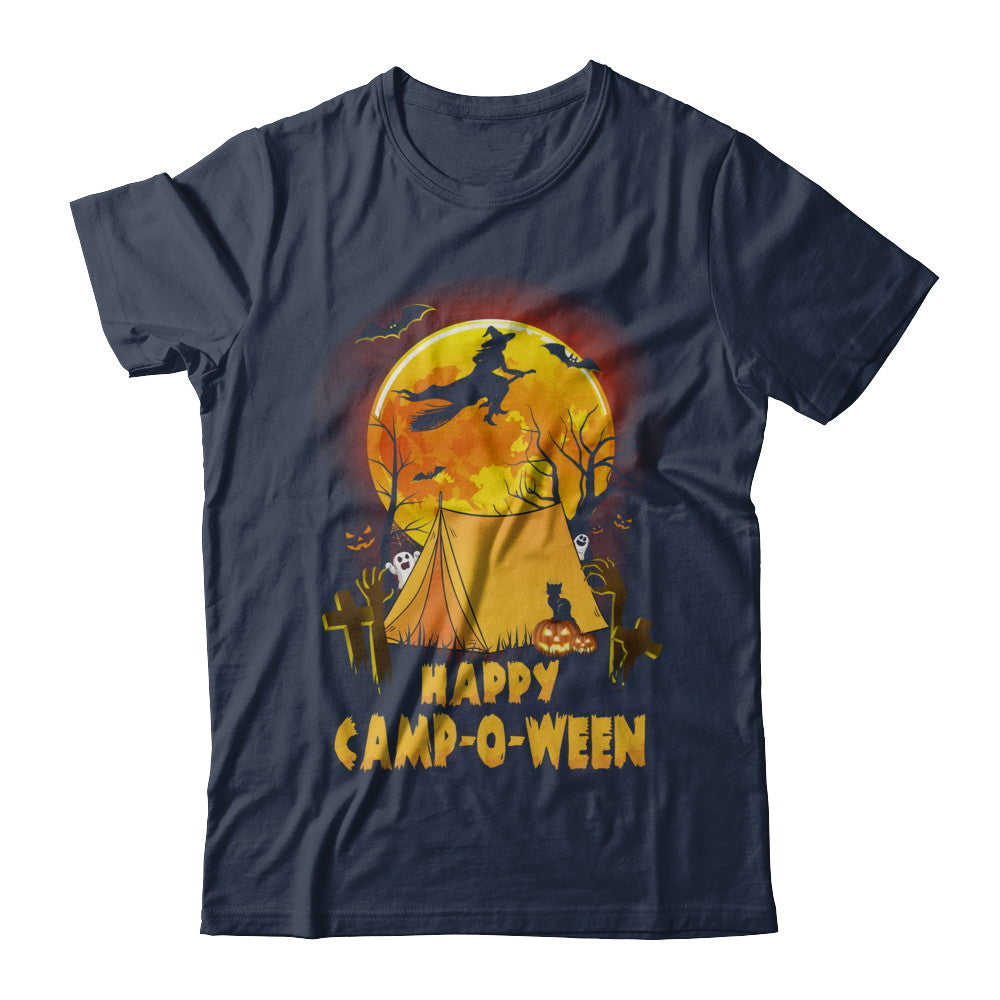 Happy Camp-O-Ween Funny Halloween Camping T-Shirt & Hoodie | Teecentury.com