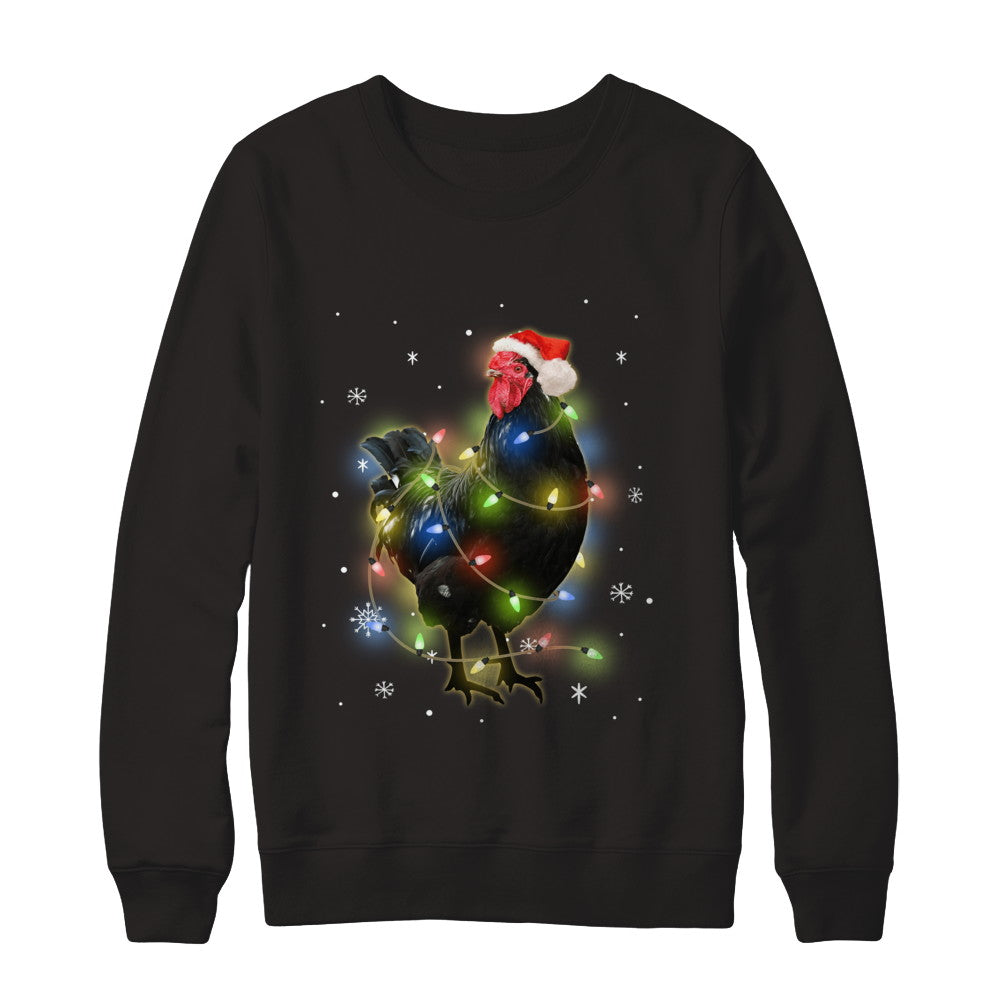 Funny Chickmas Lights Chicken Lights T-Shirt & Sweatshirt | Teecentury.com