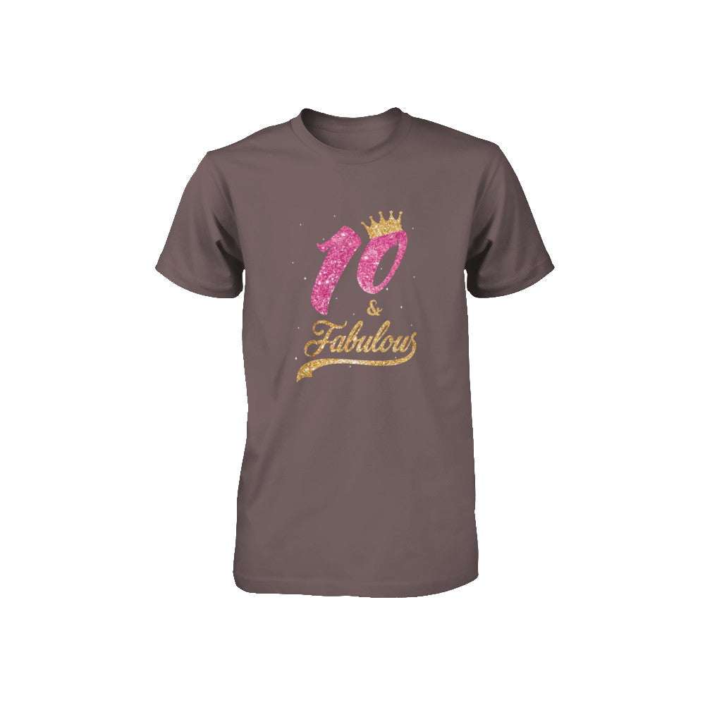10Th And Fabulous Ten Birthday Youth Youth Shirt | Teecentury.com