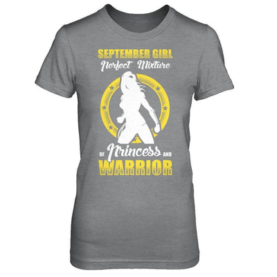 September Girl Perfect Mixture Of Princess And Warrior T-Shirt & Hoodie | Teecentury.com
