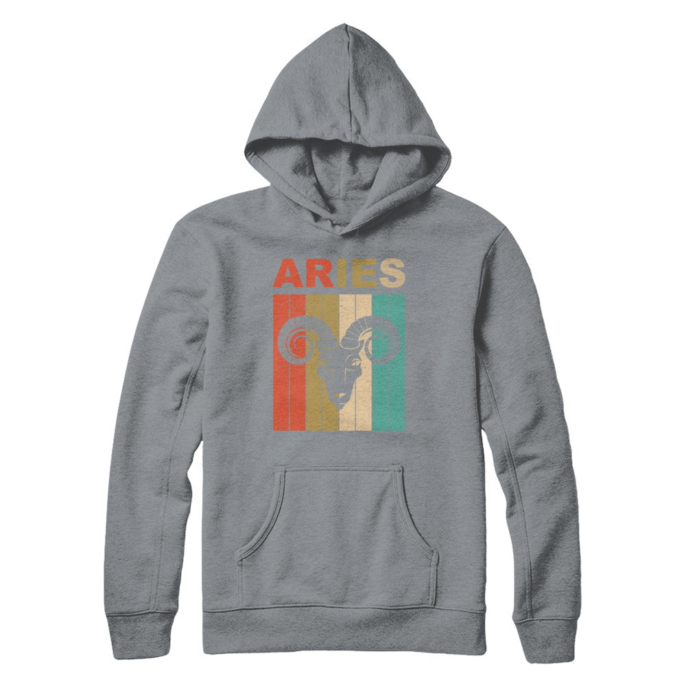 Vintage Aries Zodiac March April Birthday Gift T-Shirt & Hoodie | Teecentury.com
