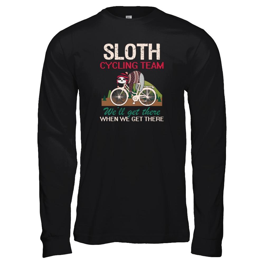 Sloth Cycling Team Lazy Sloth Sleeping On Bicycle T-Shirt & Tank Top | Teecentury.com