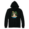 Summer Vacation Dabbing Pug Surfing Surfboard Gift T-Shirt & Hoodie | Teecentury.com