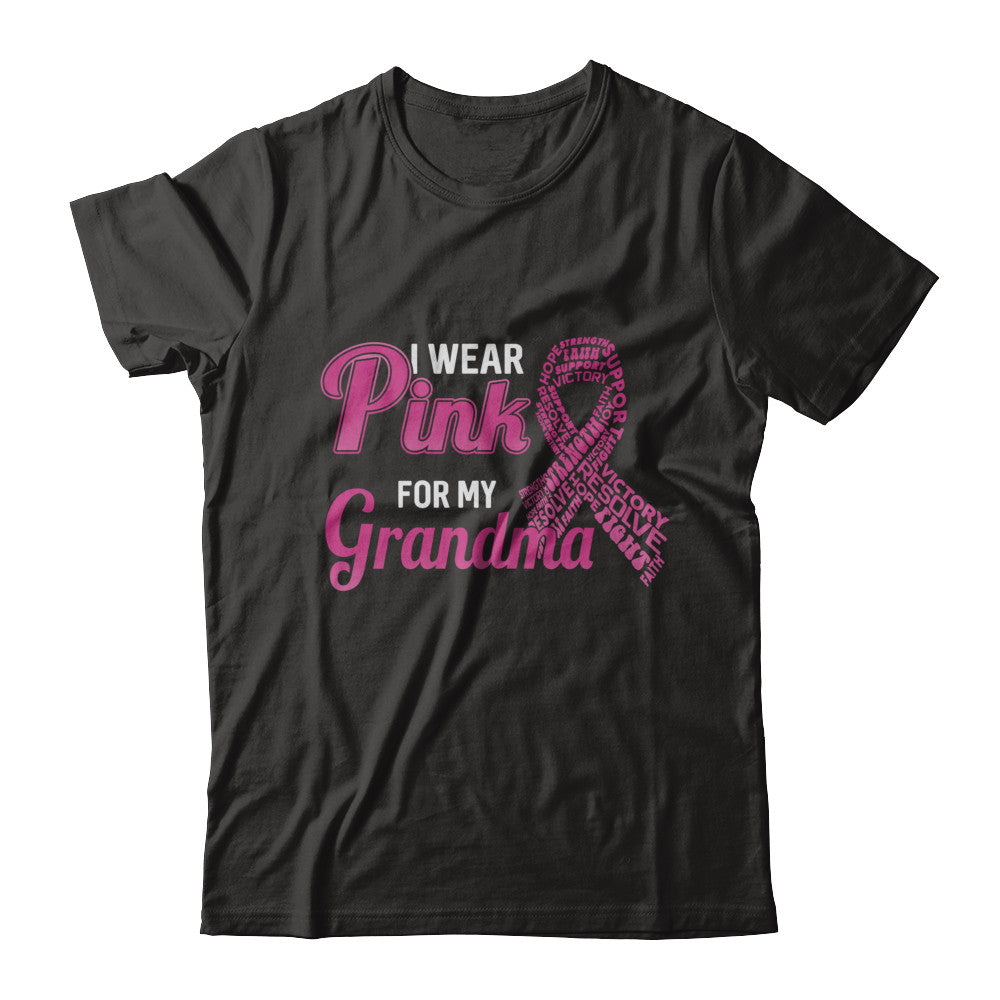 I Wear Pink For My Grandma Breast Cancer Awareness T-Shirt & Hoodie | Teecentury.com