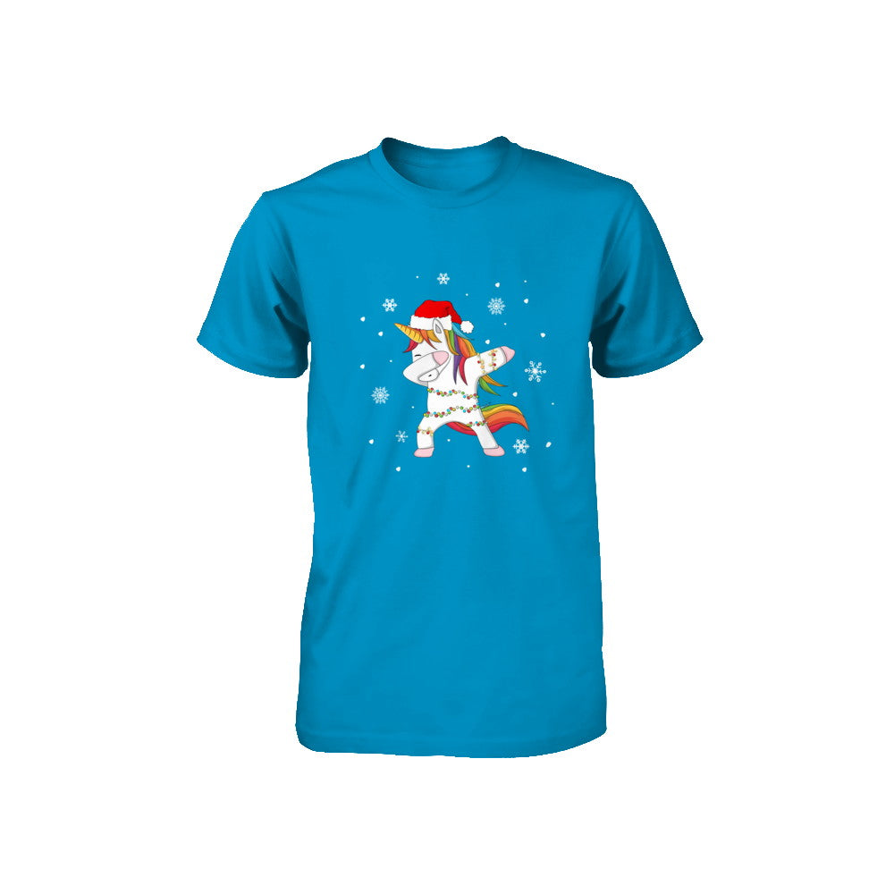Dabbing Unicorn Ugly Christmas Sweater Girls Youth Youth Shirt | Teecentury.com