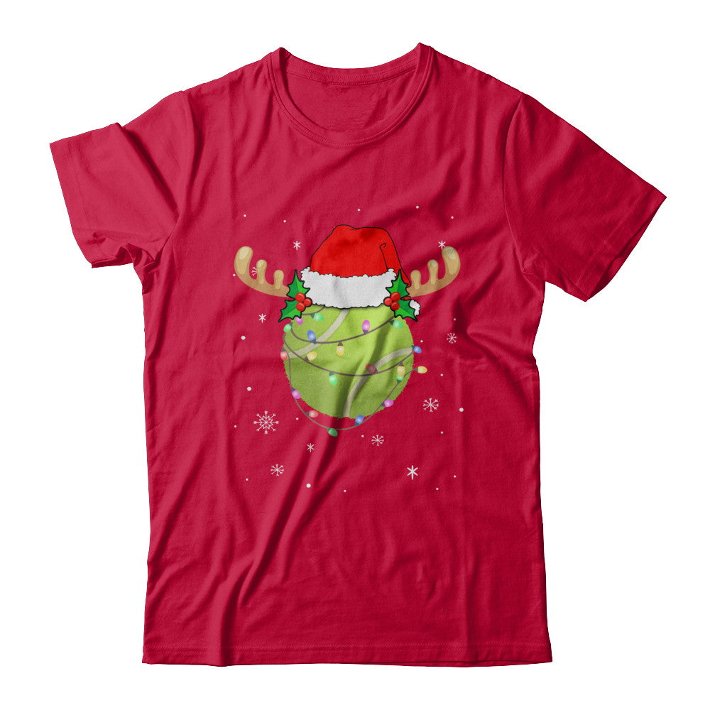 Santa Hat Tennis Reindeer Christmas Gifts T-Shirt & Sweatshirt | Teecentury.com