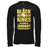 Black Kings Are Born In January Birthday T-Shirt & Hoodie | Teecentury.com