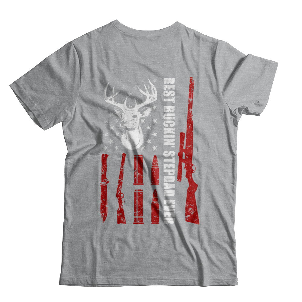 Best Buckin' Stepfather Ever Deer Hunting Stepdad Fathers Day T-Shirt & Hoodie | Teecentury.com
