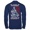 Veteran Men My Level Of Patience Depends On Your Level Of Stupidity T-Shirt & Hoodie | Teecentury.com