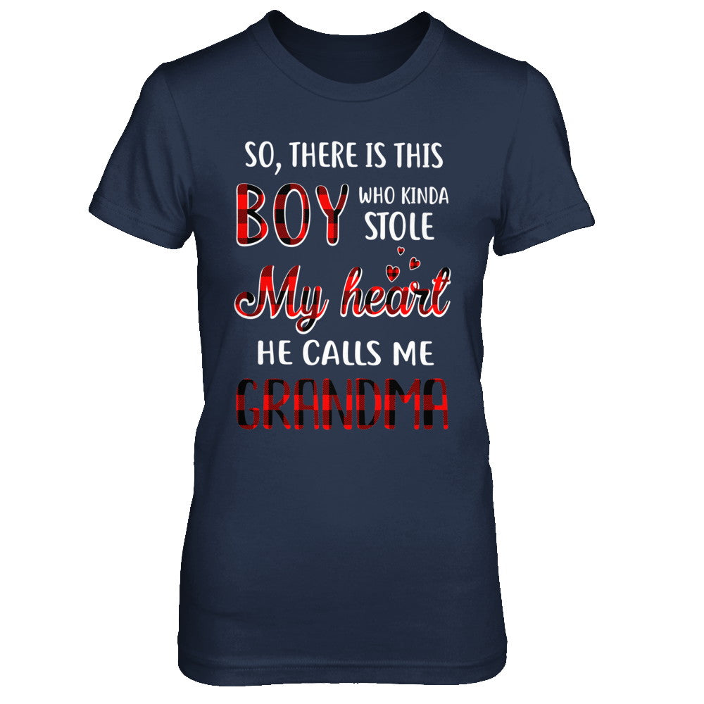 This Boy Who Kinda Stole My Heart He Calls Me Grandma T-Shirt & Hoodie | Teecentury.com