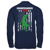 GranpaSaurus Grandpa Dinosaur Rex American Flag Fathers Day T-Shirt & Hoodie | Teecentury.com