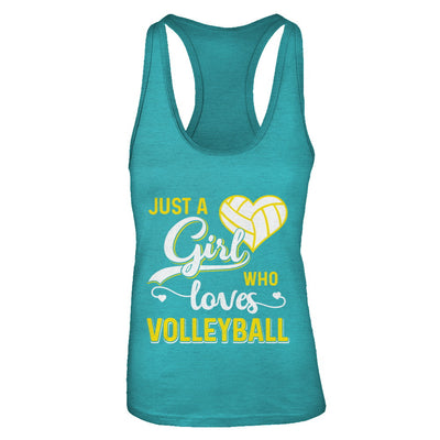 Just A Girl Who Loves Volleyball T-Shirt & Tank Top | Teecentury.com