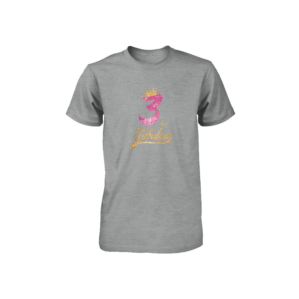 3Th And Fabulous Three Birthday Youth Youth Shirt | Teecentury.com
