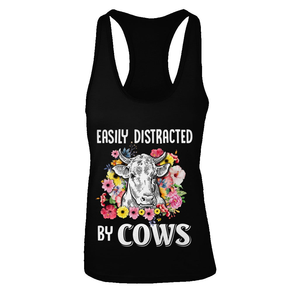Easily Distracted By Cows T-Shirt & Tank Top | Teecentury.com
